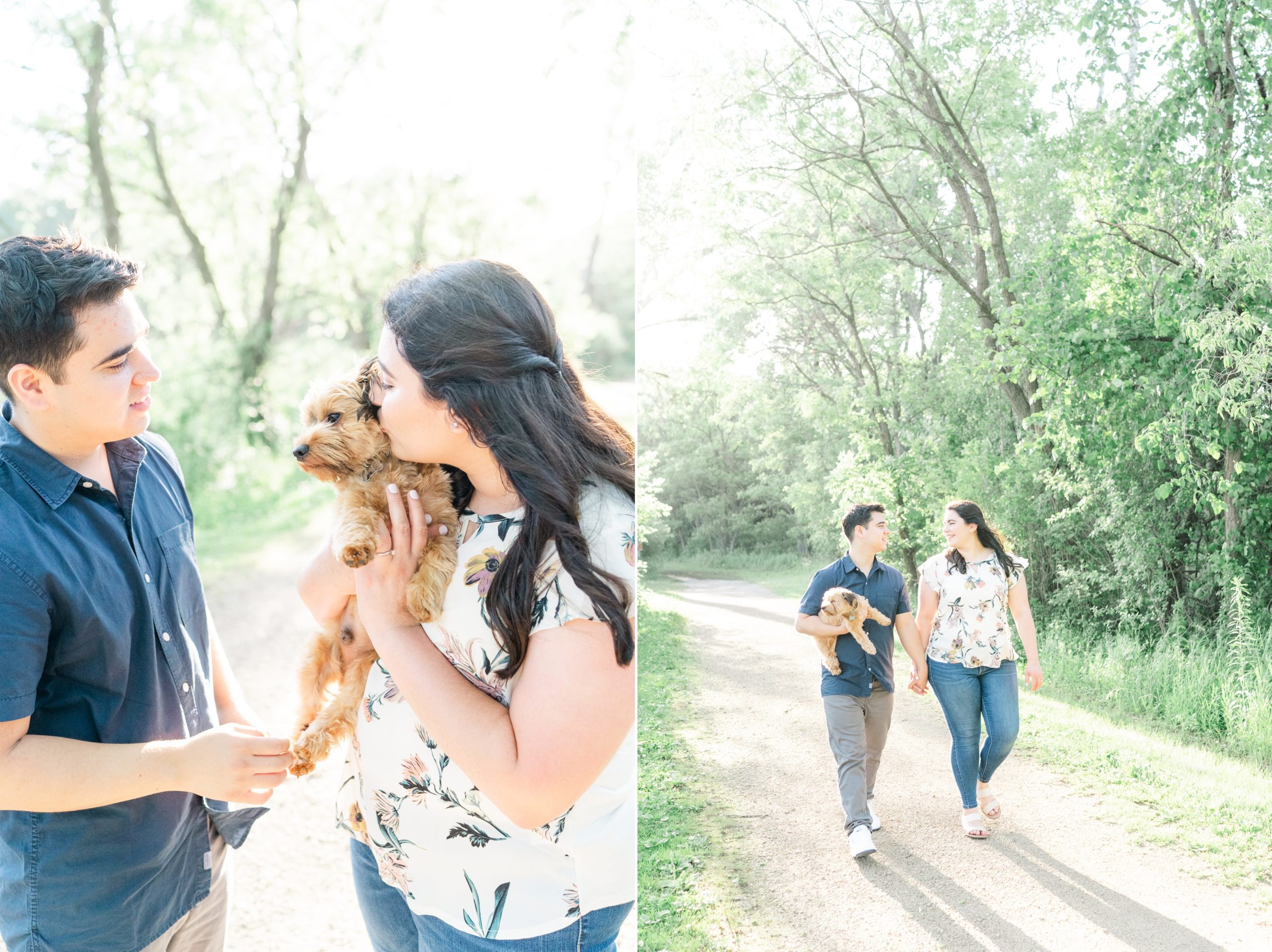 Engagement Photography with Puppy