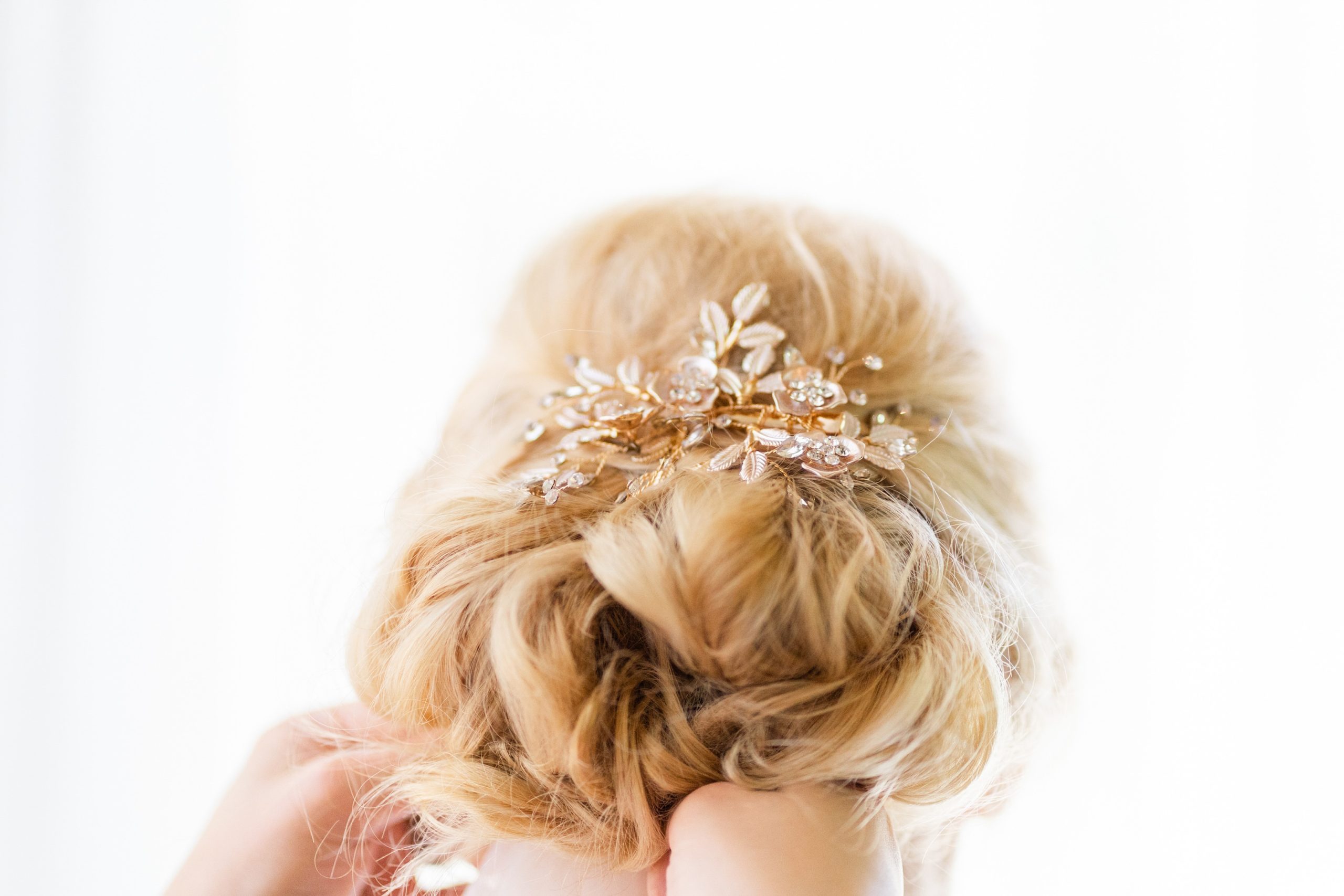 Best Wedding Photographer Minnesota Bridal Hair Updo