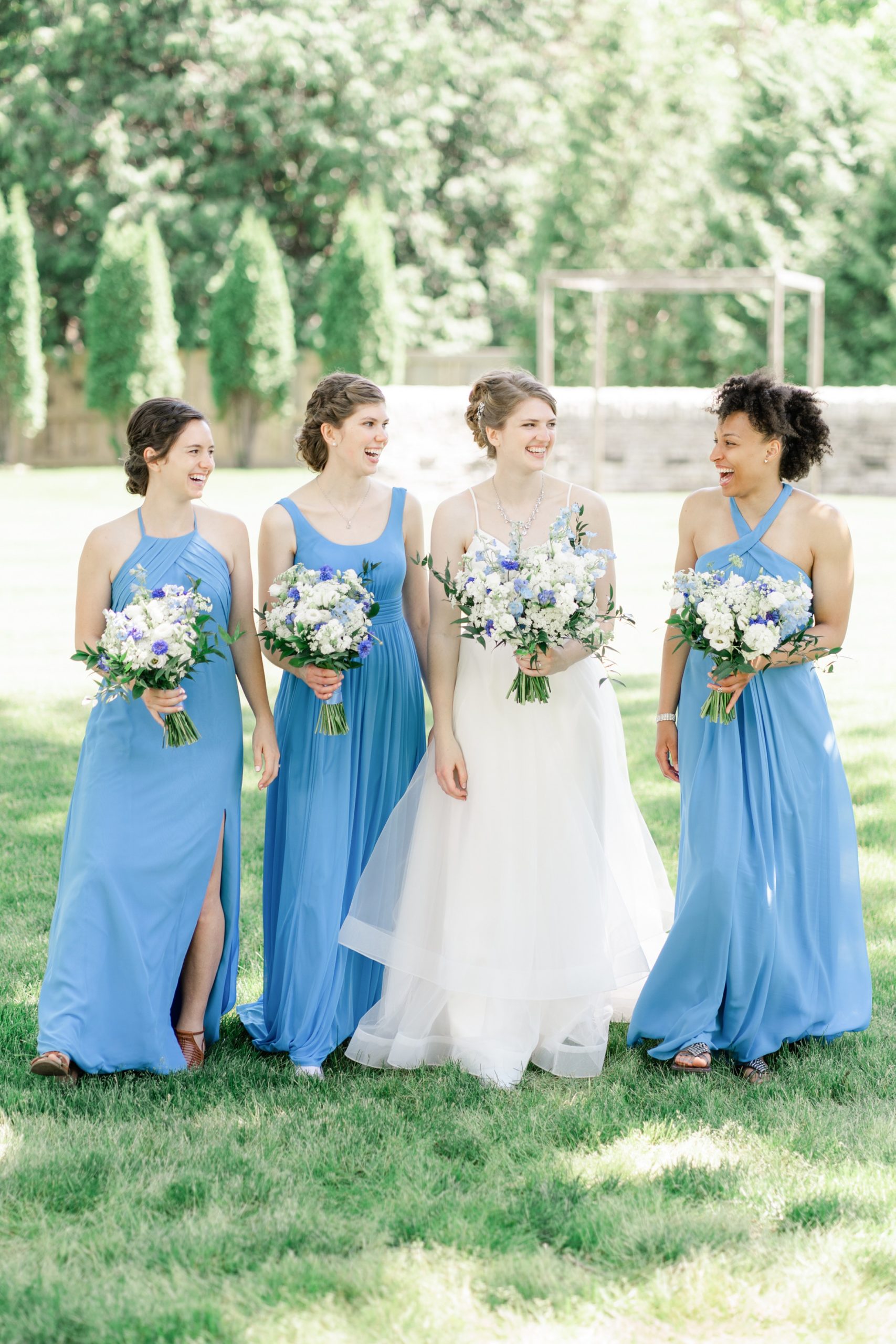 Best Wedding Photographer Minnesota Succulent Blue Bridesmaids