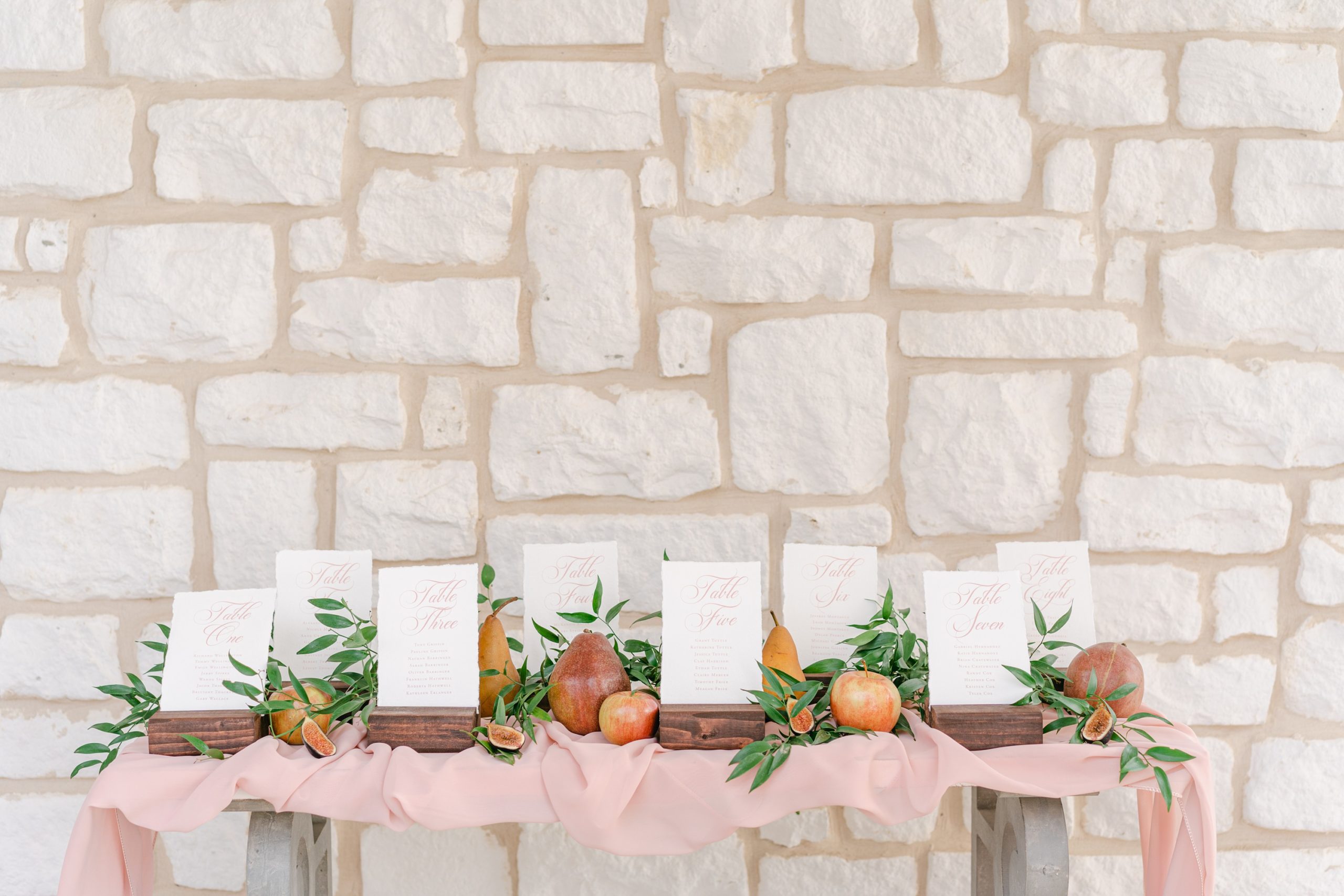 Spring-wedding-inspiration-pink-escort-table