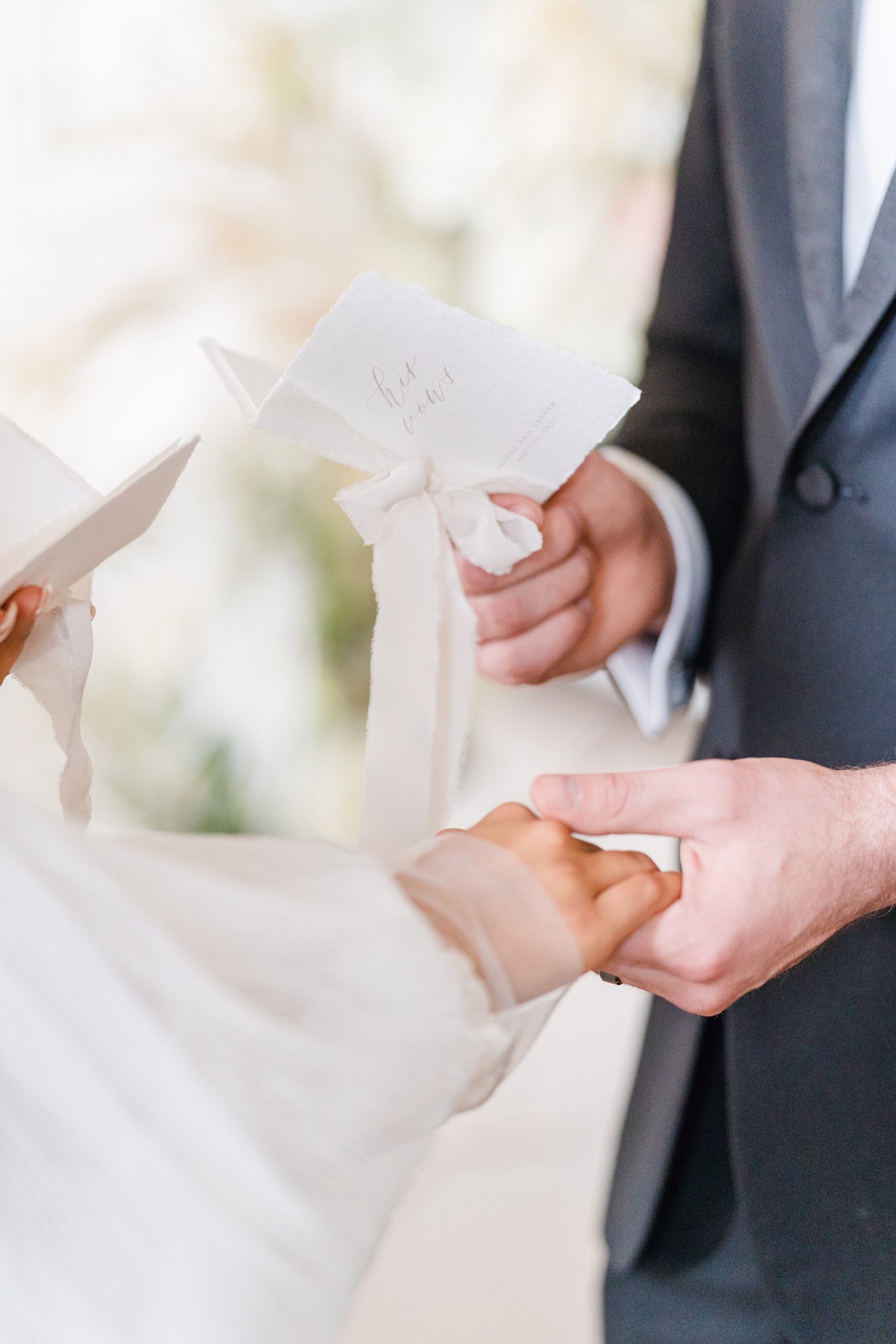 White Wedding Inspiration Vows
