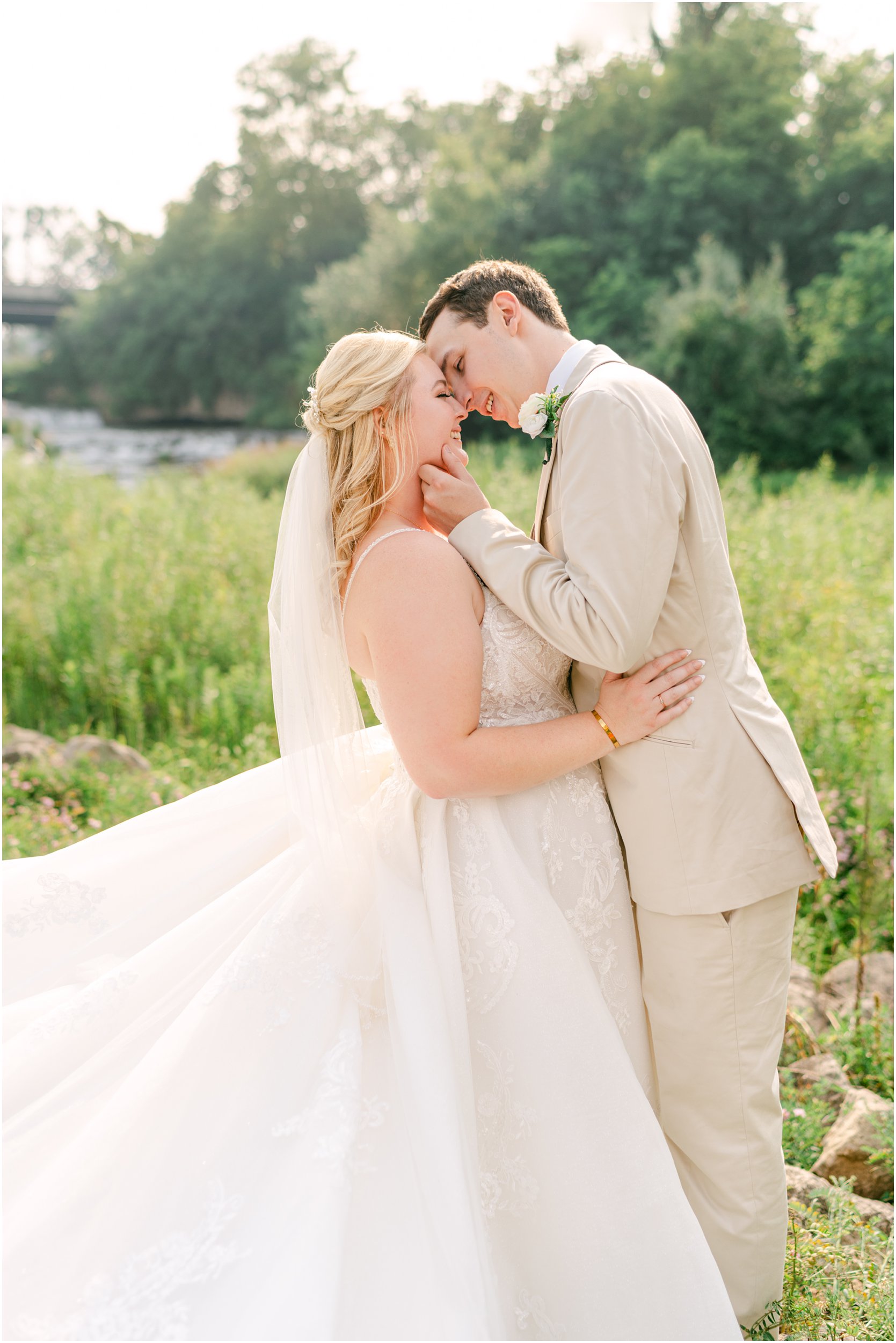 Cannon Valley Wedding Couple by Cannon River