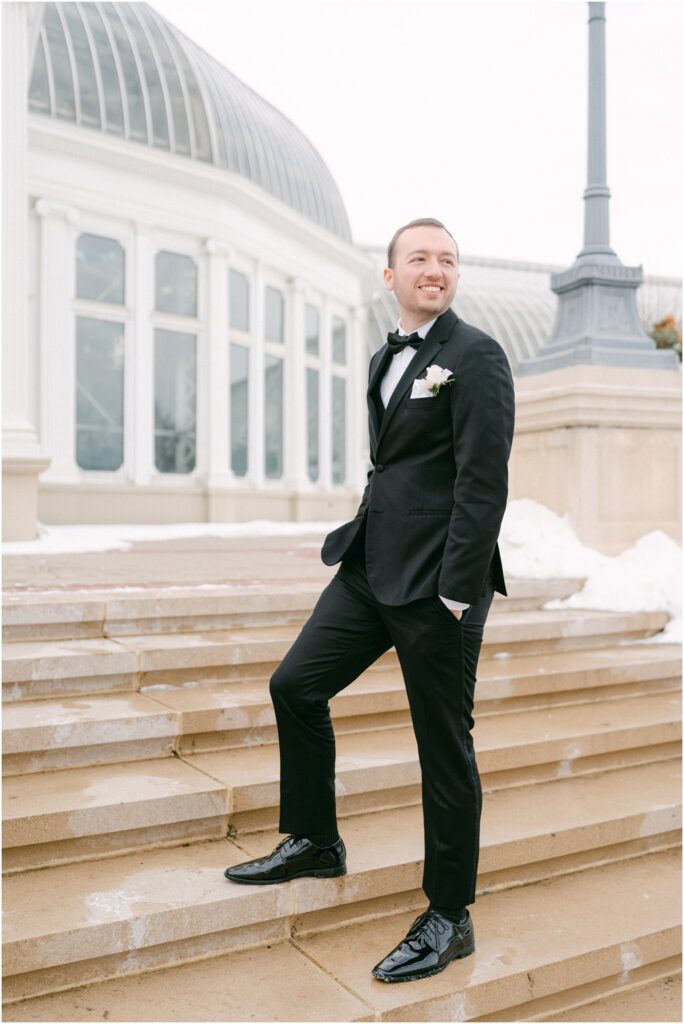 Winter Sunken Gardens Wedding