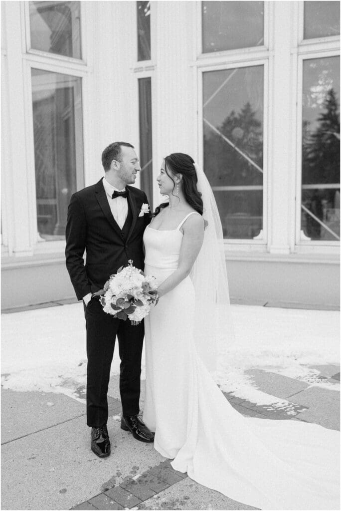 Winter Sunken Gardens Wedding