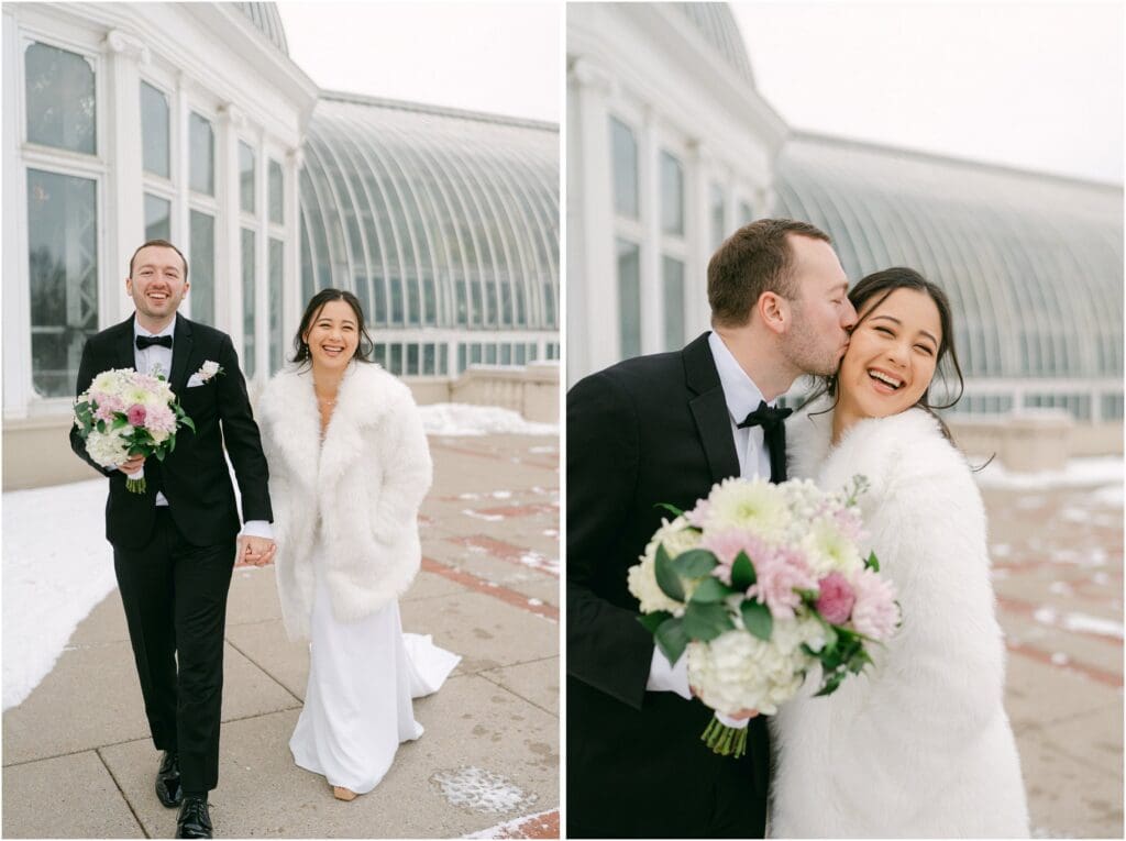Winter Sunken Gardens Wedding