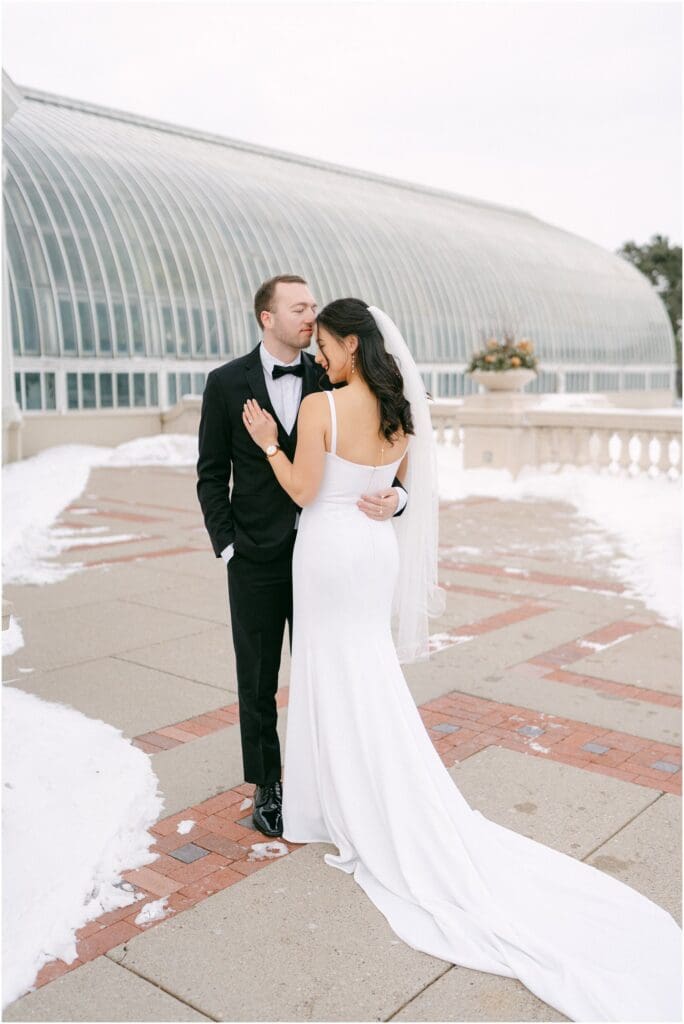 Winter Sunken Gardens Wedding