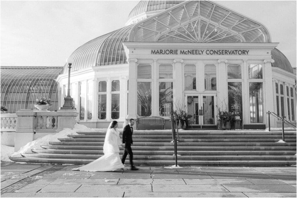 Winter Sunken Gardens Wedding